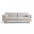 Kremowa sofa 3-osobowa z poliestru bouclé 200 x 88 x 82 cm