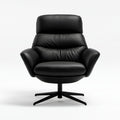 Czarny fotel obrotowy z tapicerką PU 88 x 90 x 105 cm