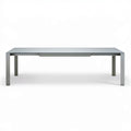 Rozkładany stół ogrodowy aluminiowy szary 160–220 × 100 × 75 cm